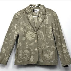 EMBROIDERED JACKET by OLEG CASSINI